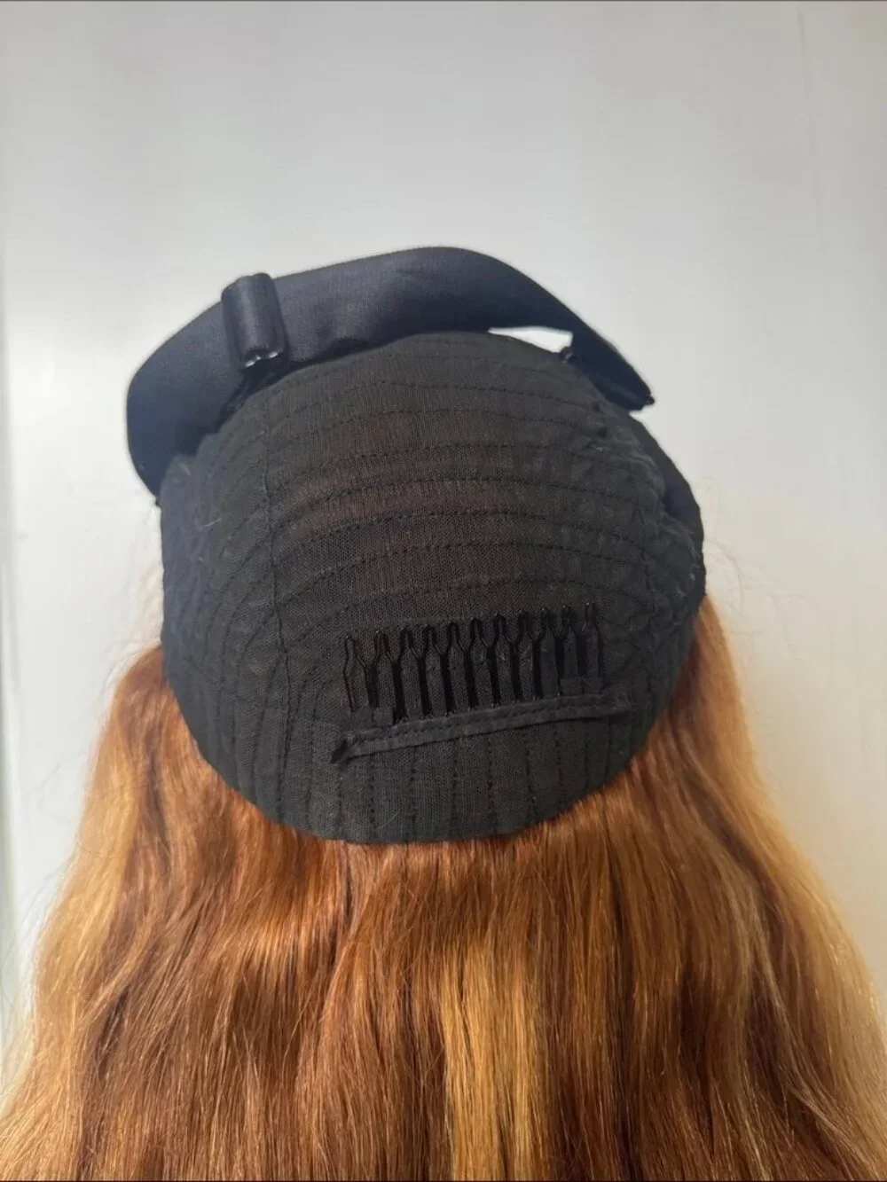 100% Human Hair Lace Front Wig Medium Brown Straight Highlighted Pre-Owned - Picture 10 of 10